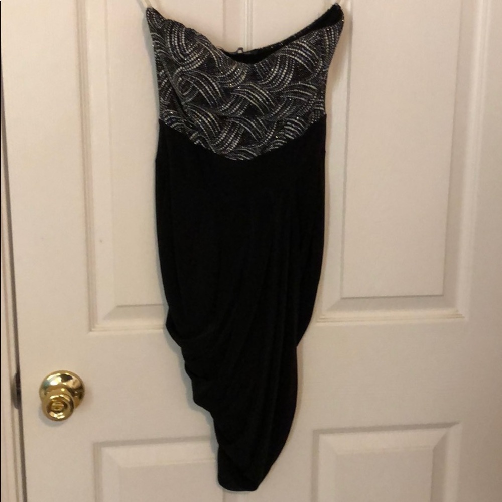 Foreign exchange strapless sparkly dress
